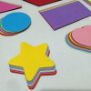 Geometric graphics cardboard and colored paper teaching aids