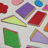 Geometric graphics cardboard and colored paper teaching aids