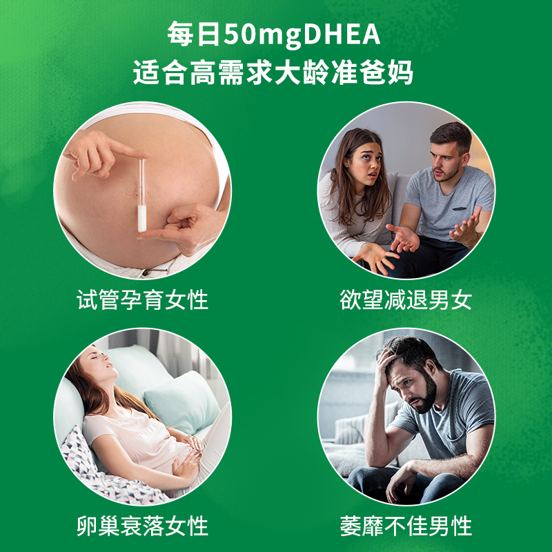 swanson斯旺森DHEA备孕脱氢表雄酮50mg*120粒/瓶美国正品卵巢 - 图1