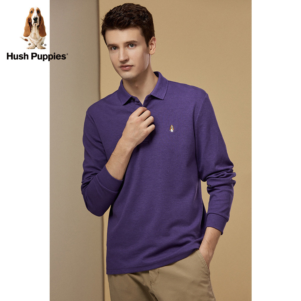 hush puppies男装2021春长袖 polo衫 Hush Puppies服饰卫衣