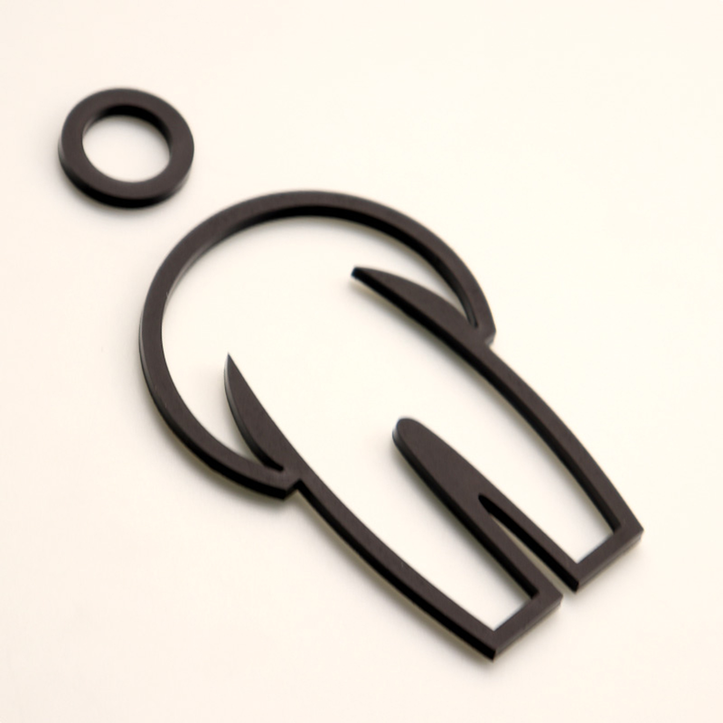 洗手间门牌卫生间指示牌公厕标识牌亚克力立体男女V创意个性简约 - 图3