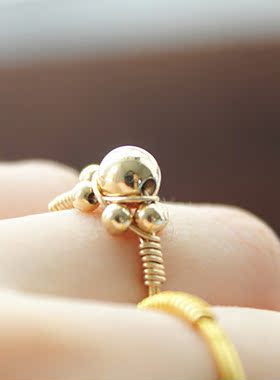 美国进口14k包金珠业招财七星阵