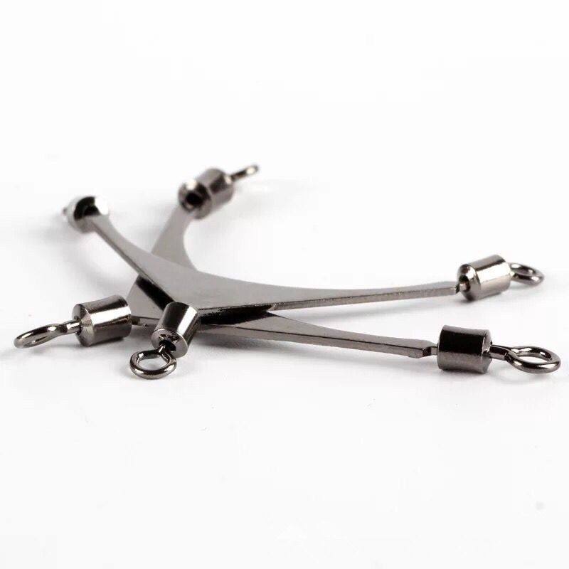 美式扁担转环 三叉环连接器分线三叉金属分线器分钩器 渔具小配件,淘宝优惠券,粉丝福利购,淘宝优惠卷