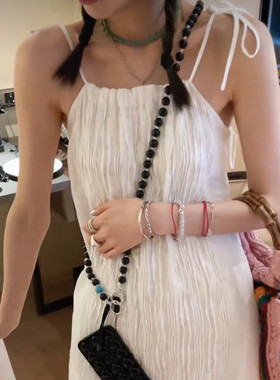 MONA 串珠挂手机的链子 手机壳链条 挂饰挂脖挂绳斜挎 ins