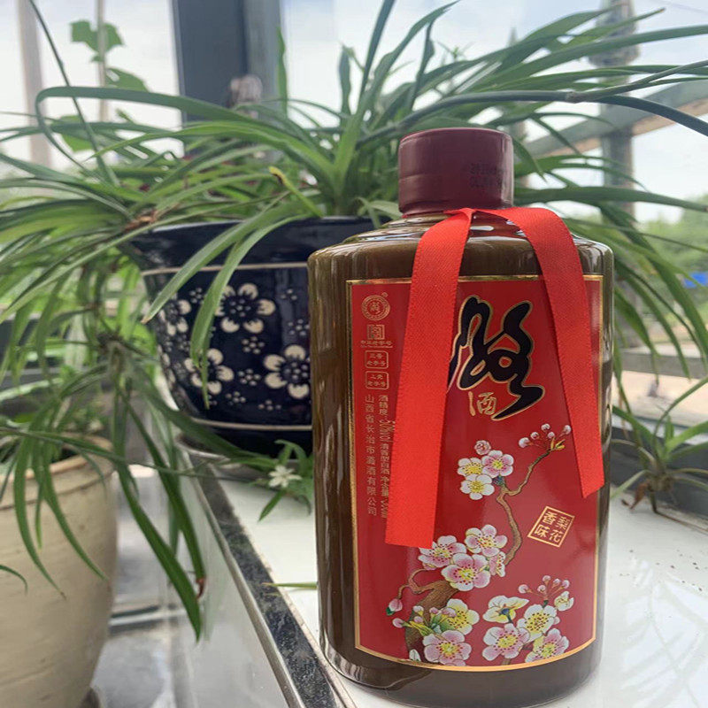 长治潞酒梨花香50度500ml清香型白酒礼盒装纯粮酒