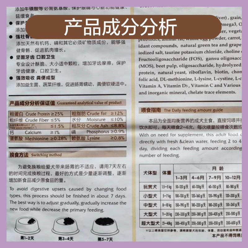 欧力奇狗粮 全价成犬粮 小中大型犬通用型狗粮 成犬通用粮10kg