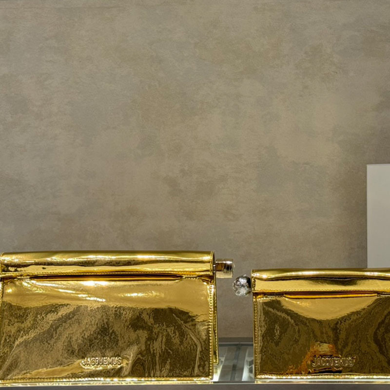 Jacquemus法国复古简约百搭小众羊皮折叠手拿链条单肩高级晚宴包,淘宝优惠券,粉丝福利购,淘宝优惠卷