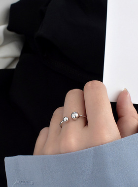 张沛同款戒指任素汐故乡别来无恙开口可调节不掉色欧美指圈指环