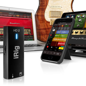 IK iRig HD2 便携高品质电吉他软效果器 录音内录声卡苹果MFi认证