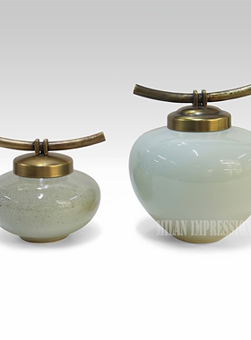 新中式风后现代陶瓷储物罐装饰品