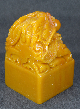 龙玉玺玉石印章黄龙玉玉玺田黄石