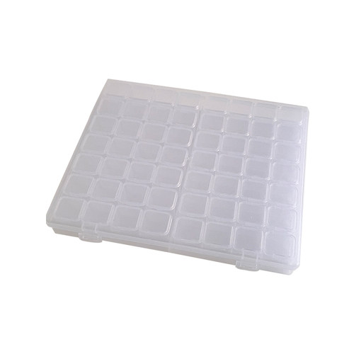 透明塑料长方形首饰收纳盒高档抗氧化分隔展示盒带盖手饰品整理盒-图3