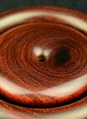 印度小叶紫檀老料简约风圆形手镯