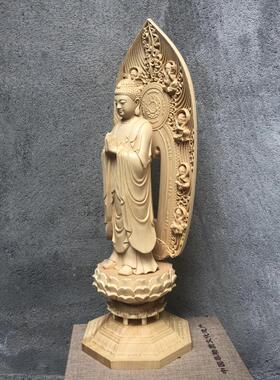 桧木雕刻佛门创始人释迦牟尼佛祖
