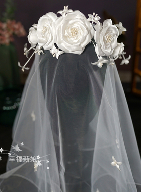 新娘头饰森系新款韩式婚纱发饰