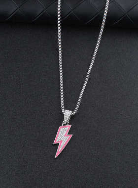 嘻哈钛钢镶钻高级感百搭毛衣链