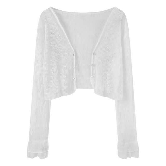Xianqi sun protection cardigan ຂອງແມ່ຍິງ summer ແບບສັ້ນ