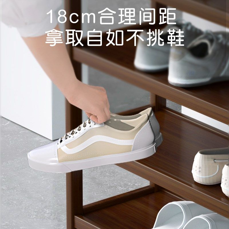 实木鞋架家用门口防尘置物架简易收纳鞋柜多层宿舍室内窄神器隔板,淘宝优惠券,粉丝福利购,淘宝优惠卷