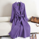 Cedar cashmere coat long over the knee 2024 new style