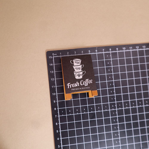 泡泡玛特停车牌材料包 DIY汽车中控台胡桃木底座场景盲盒娃娃配件 - 图3