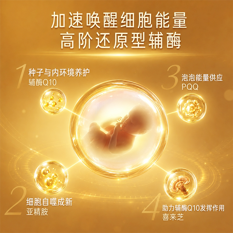 信心康乐还原型辅酶q10备q孕辅酶素胶囊辅酶美国进口官方旗舰店