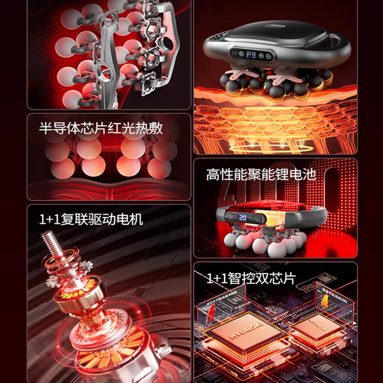 【品牌补贴】志高22头筋膜枪肌肉放松按摩器电动多头颈膜枪按摩枪,淘宝优惠券,粉丝福利购,淘宝优惠卷