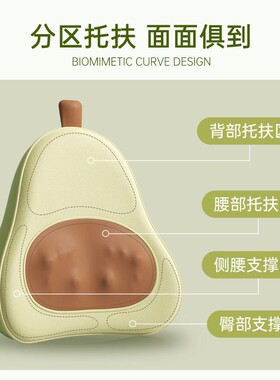 奥克斯按摩仪器办公室腰靠背部靠垫多功能揉捏枕神器闺蜜生日礼物