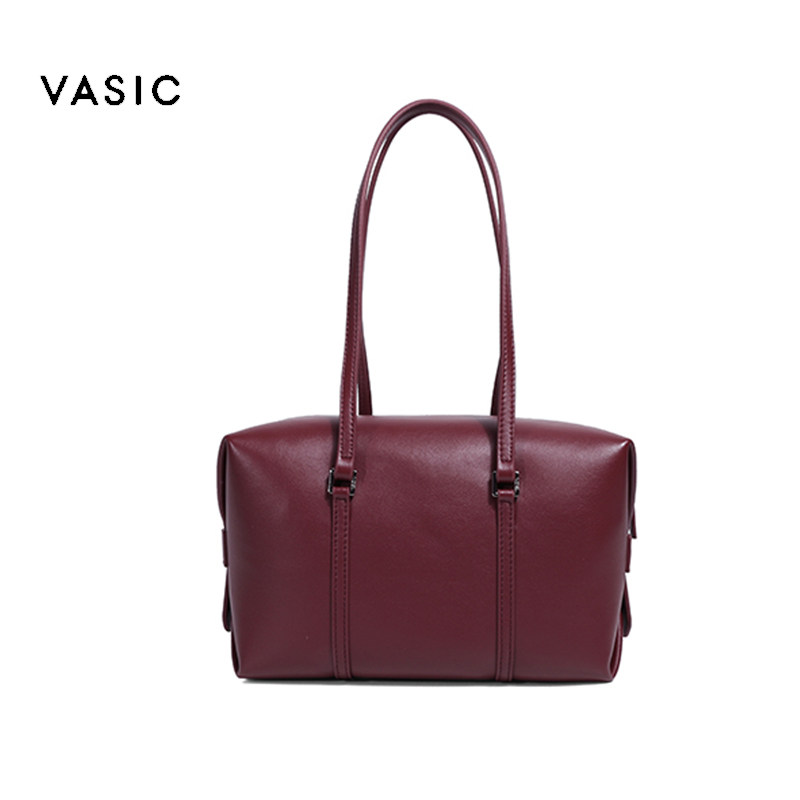 vasic牛皮tete单肩通勤波士顿包 凯特周女士包袋