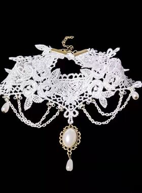 新款韩版蕾丝项链锁骨链短款流行脖子典雅洛丽塔饰品品质看得见