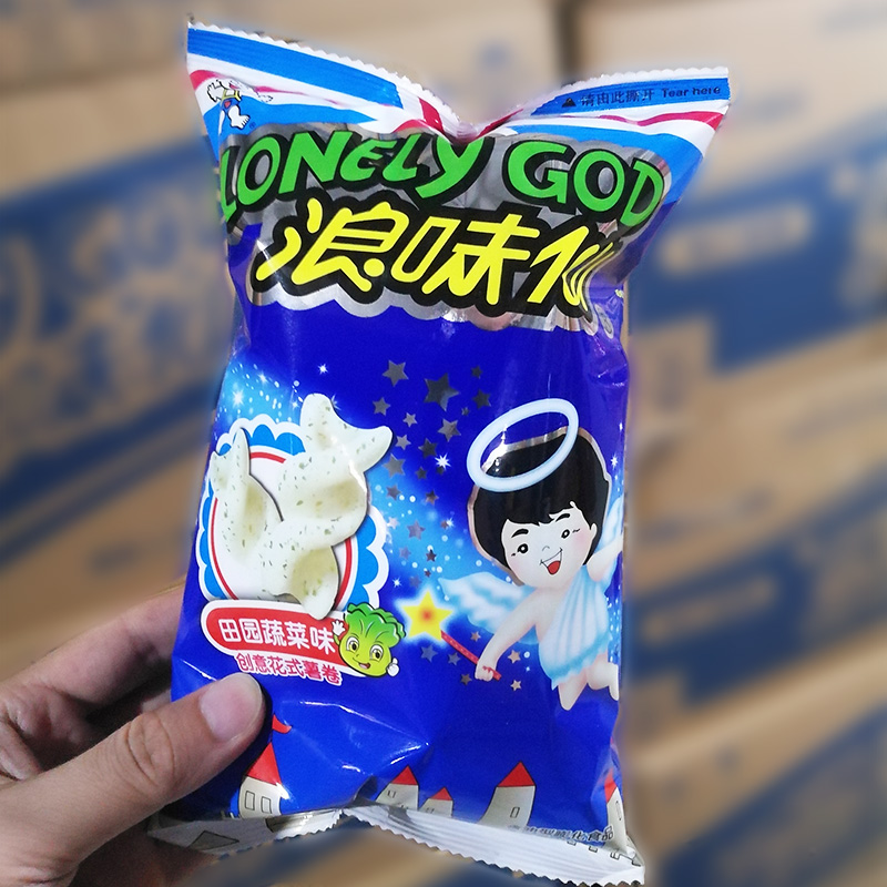 旺旺浪味仙田园蔬菜味30g膨化办公室休闲小零袋装食薯卷小吃 - 图0