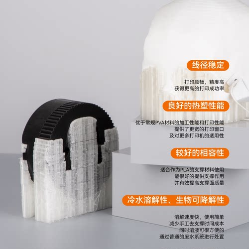 kexcelled3D打印水溶性支撑材料THE K6™ PVA耗材易溶解1.75/2.85 - 图0