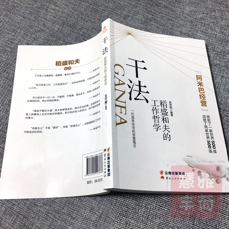 干法：稻盛和夫的工作哲学 阿米巴经营企业管理正版书企业经营家庭理财金融书 人生哲理谋略提高情商经典成功职场励志书籍1212