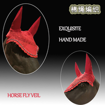 Horse Ear Hood Anti-Frisbee Horse Mask Pure Cotton Horse Ear Cover Breathable Handmade Horse Head Cover Horse With Equestrian Ratio Horse Racing Bijama