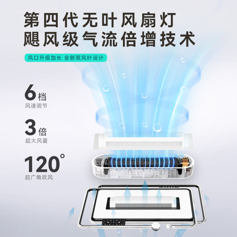 无叶风扇灯led新款客厅灯主灯吸顶中山灯具卧室餐厅带电扇一体灯,淘宝优惠券,粉丝福利购,淘宝优惠卷