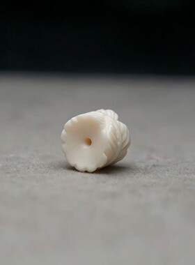 鹿角雕刻羽毛隔片文玩直切金刚星月库克DIY老型手串配件散珠