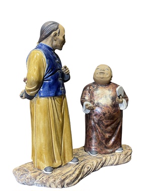 石湾公仔陶瓷摆件中式居家茶室