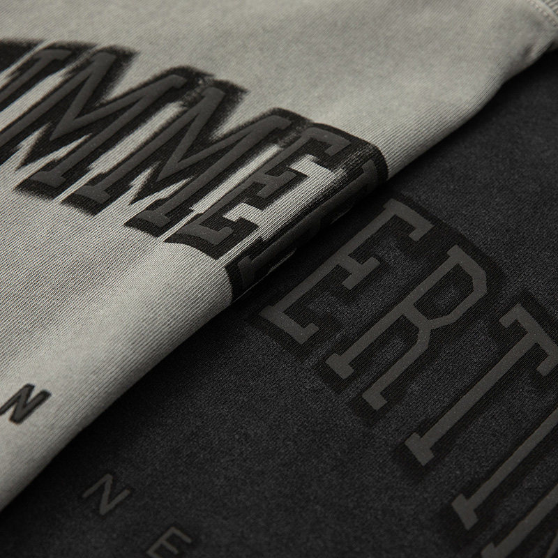 字母拱桥 TEN BILLION 设计师品牌 美式印花字母重磅短袖T恤男 - 图0