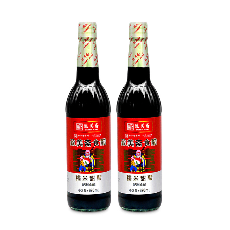 致美斋糯米甜醋  煲猪脚姜醋  甜醋  广东特产月子食醋630ml*2瓶 - 图3