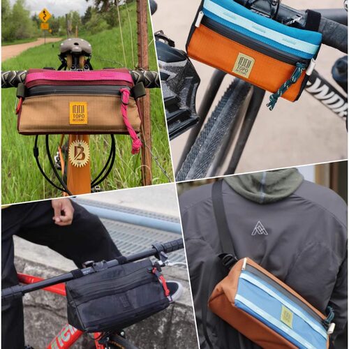 [现货]TOPO DESIGNS BIKE BAG 户外骑行包复古自行车包小布车头包 - 图2
