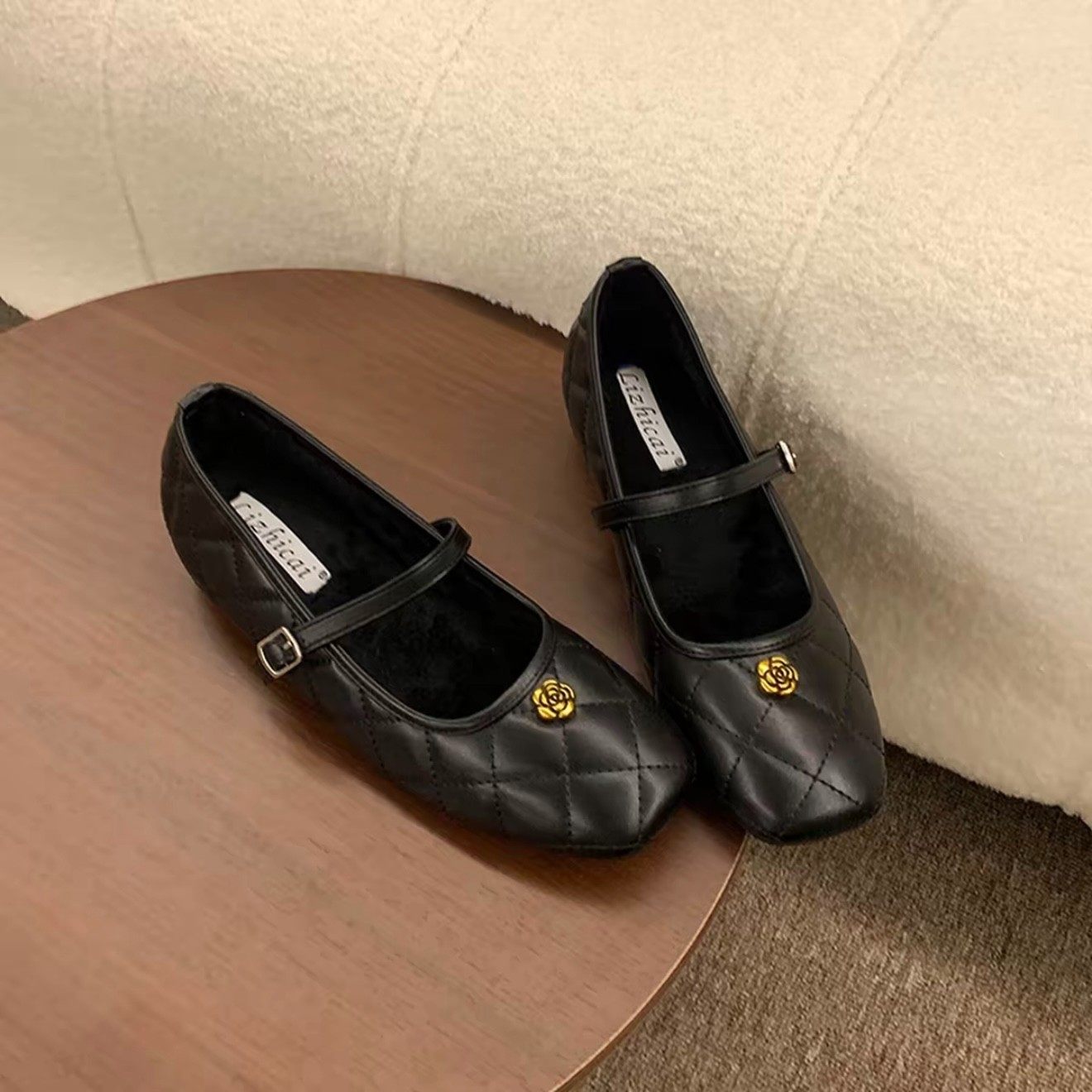 小香风内增高加绒玛丽珍鞋女2025秋冬季新款法式黑色晚晚单鞋瓢鞋,淘宝优惠券,粉丝福利购,淘宝优惠卷