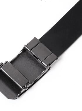 皮带二层牛皮男士自动扣品牌剪标