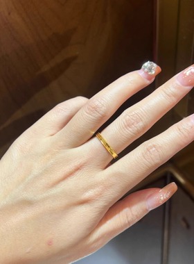 龙鳞戒指鱼鳞蜂巢素圈男女