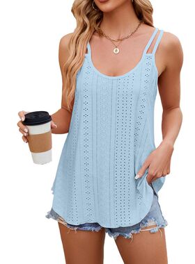 2026New Colorful Women's Solid Color Base Strap Backless Top