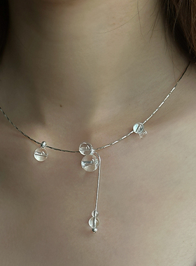 JINWAN白水晶抽拉项圈