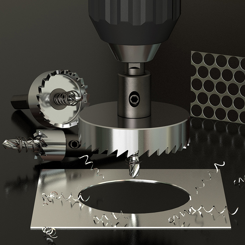 贝利金属不锈钢高速钢开孔器薄板铁皮打孔铝合金塑料扩孔器钻头 - 图0