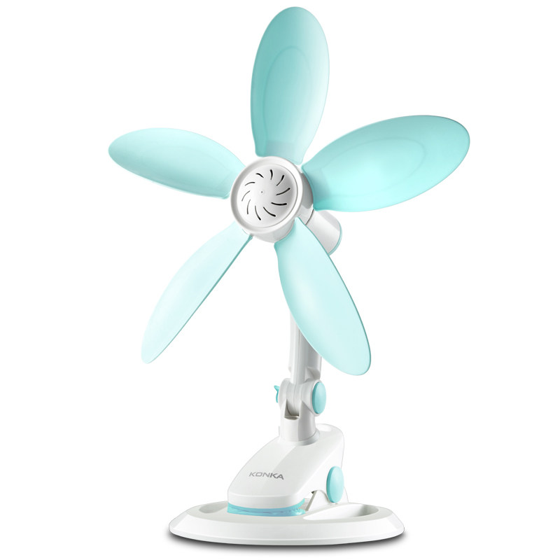 康佳迷你学生宿舍床上办公静音夹扇 konka康佳杲壹电风扇