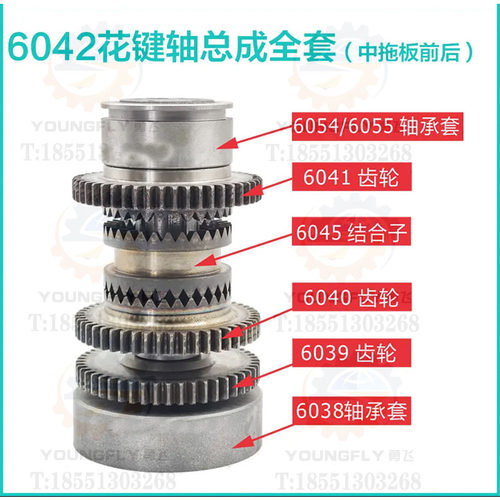 沈阳CA6140 CA6150车床溜板箱配件 蜗轮 蜗杆 齿轮超越离合器总成 - 图0