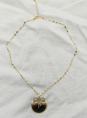 【项链】40CM+6CM延长项链时尚个性百搭锁骨链贝壳造型配饰H032