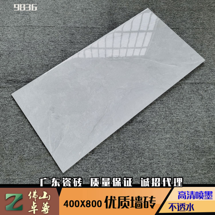 客厅餐厅墙砖400x800内墙瓷片80x40瓷砖厨房卫生间40x80釉面亮光 - 图0