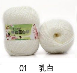 6股宝宝毛线团手工DIY编织毛线勾拖鞋蚕丝蛋白中细毛线钩织花束,淘宝优惠券,粉丝福利购,淘宝优惠卷